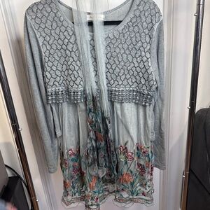 Tunic Length Artsy Knit Top